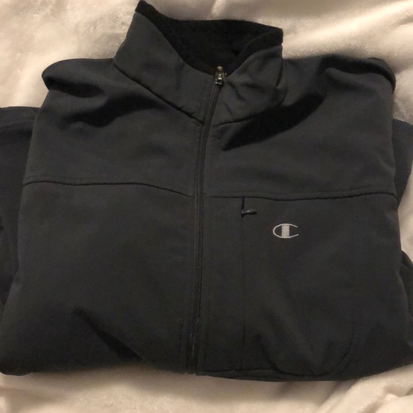 champion jacket mens black